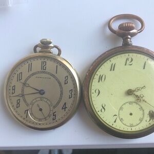Hamilton Dual-Tone Vintage Pocket Watches